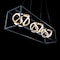 Dweled Sinclair 42in LED 3 Light Linear Pendant 3000K in Black Gold Leaf PD-732 - alternate 5